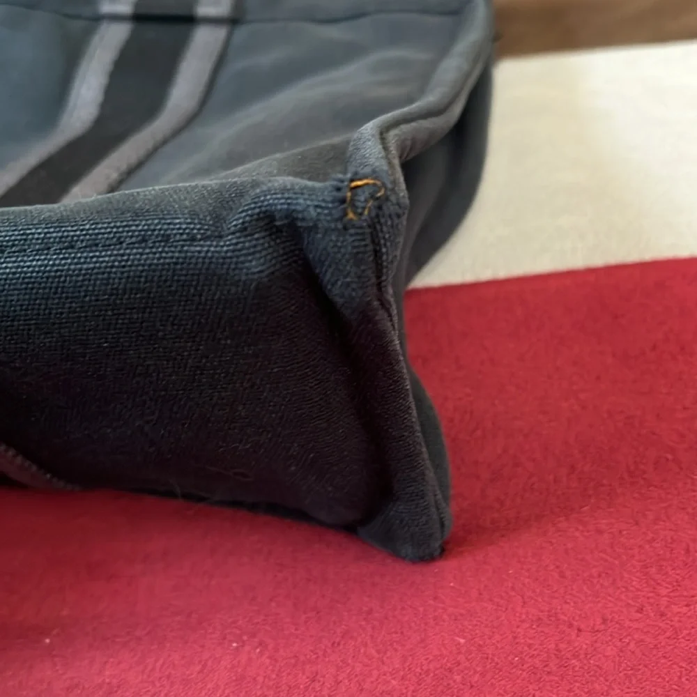 Black Hermes Canvas Tote Bag - Picture 15 of 16